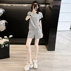 批发官图  高含棉<b class='q'>韩版</b>时尚<b class='q'>套装</b>女2026夏季新款小众减龄短袖短裤两件套