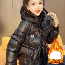 批发官图  小个子时髦百<b class='q'>搭</b><b class='q'>长袖</b>连帽外套女2025冬季新款加厚<b class='q'>开衫</b>上衣潮