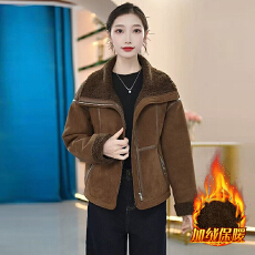 批发官图  小个子欧货时尚百搭<b class='q'>长袖</b>短<b class='q'>外套</b>女装2025年冬季新款加厚上衣