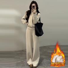 批发官图  洋气减龄慵懒风套装女2025<b class='q'>冬</b>季新款减龄外套阔腿裤两件套潮