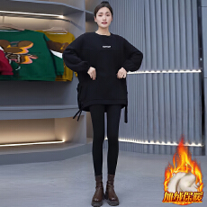 批发官图  高含棉韩版时尚妈妈装中<b class='q'>长款</b><b class='q'>卫衣</b>女2025冬季新款宽松上衣潮
