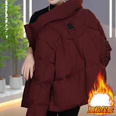 批发官图  时尚<b class='q'>妈妈</b>装百搭加厚保暖<b class='q'>棉服</b>女2025冬季新款洋气棉衣外套潮