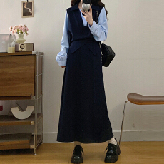 批发官图  高级感简约百搭套装女2026春季新款宽松衬衫半身裙<b class='q'>两件套</b>潮