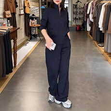 批发官图  简约风<b class='q'>运动服</b>套装女2026秋季<b class='q'>新款</b>宽松卫衣休闲阔腿裤两件套