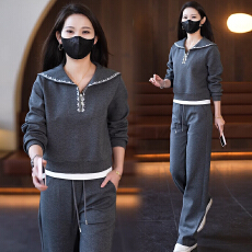 批发官图  高含棉韩版洋气<b class='q'>运动服</b>套装2026春季新款<b class='q'>百搭</b>卫衣长裤两件套