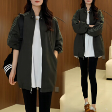 批发官图  韩版时髦设计感<b class='q'>运动服</b>长袖外套女2026秋季<b class='q'>新款</b>舒适拉链上衣