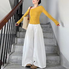 批发官图  多巴胺色系气质减龄套装女2026春<b class='q'>秋</b>新款露肩上衣长裤两件套