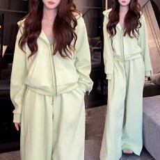 批发官图  欧货通勤风套装女2026春<b class='q'>秋</b>季新款休闲百搭外套阔腿裤两件套