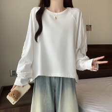 批发官图  气质抽绳设计<b class='q'>卫衣</b>女2026春秋季新款高级感宽松百搭<b class='q'>长袖</b>上衣