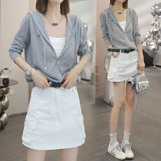 批发官图  洋气通勤纯色长袖防晒衣女2026<b class='q'>夏</b>季新款宽松休闲百搭短外套