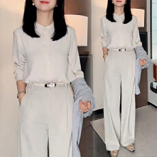 批发官图  2026春秋新款高级感气质百搭长袖<b class='q'>衬衫</b>女简约多巴胺开衫<b class='q'>衬衣</b>