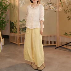 批发官图  小个子套装女2026年<b class='q'>夏</b>季新款宽松圆领衬衫休闲直筒裤两件套