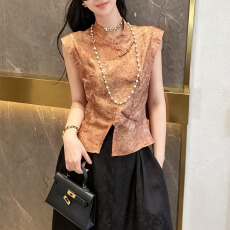 批发官图  不撞衫套装女2026年<b class='q'>夏</b>季新款盘扣质感无袖上衣半身裙两件套