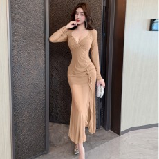 批发网纱性感长款连衣裙柔式工衣夜场养生会所美容院足浴技师<b class='q'>工作服</b>