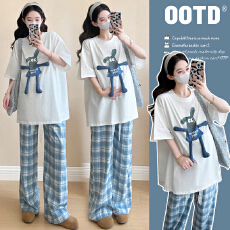 批发孕妇装新款<b class='q'>夏</b>装宽松T恤裤子套装