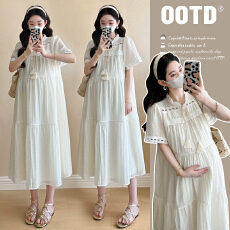 批发孕妇装新款民族风好看裙子波西米亚大摆裙