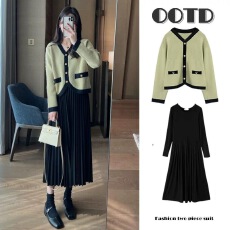 批发装秋冬款2025新款套装气质针织开衫毛衣<b class='q'>外套</b>内搭毛衣单上衣