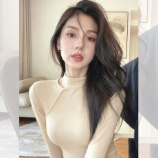 批发杏色不规则设计感镂空打底衫<b class='q'>修身</b>内搭长袖T恤女2025冬季绝美上衣