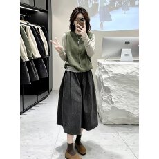 批发超好看叠穿圆领<b class='q'>针织</b>马甲开衫女2026秋季新款短款外搭无袖背心上衣