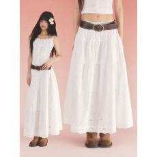 批发03/06新品88折 weekendhub度假风宽腰带提花半裙26220C001C