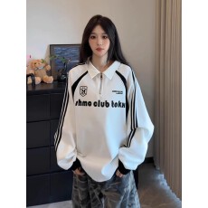 批发曼巴棉】半拉链翻领<b class='q'>卫衣</b><b class='q'>男</b>女春秋正肩长袖polo衫重磅小众情侣<b class='q'>外套</b>