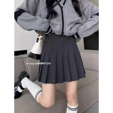 批发【毛呢裙带内衬】百褶裙女南大2025秋冬高腰防走光a字<b class='q'>短裙</b><b class='q'>半身裙</b>