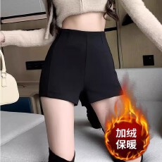 批发【加绒】西装短<b class='q'>裤</b>女南大街秋冬<b class='q'>防走光</b><b class='q'>安全</b><b class='q'>裤</b>子下衣失踪打底配靴子