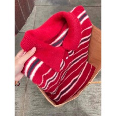 批发纯北极绒提仿貂绒】条纹艺汐polo领毛衣男女冬<b class='q'>情侣</b><b class='q'>慵懒</b>内搭针织衫