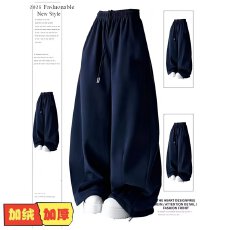 批发华棉复<b class='q'>婴儿</b>绒真跳加长<b class='q'>裤</b>】宽松搭配师休闲卫<b class='q'>裤</b>女冬宽松高腰运动<b class='q'>裤</b>