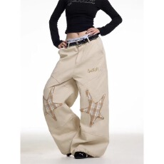 批发原版质量】2025派牛春秋潮牌宽松直筒阔腿百搭高街<b class='q'>休闲</b>裤男女同款