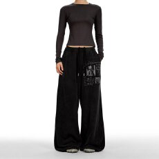 纯棉复合380牛仔裤新视觉男女氛围感穿搭cleanfit潮阔腿弯刀裤