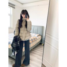 2025新款棉服女冬季不臃肿立领长袖收腰廓形短款修身显瘦外套