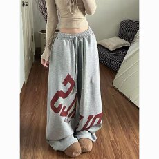 批发【华棉复合牛奶丝】街舞艺汐爵士阔腿卫裤洋气春秋炸街网红长裤子