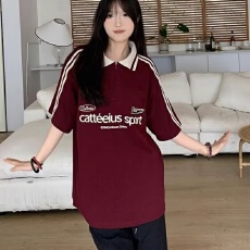 批发2026共惠夏季Polo衫男女宽松休闲<b class='q'>短袖</b>t恤<b class='q'>情侣</b><b class='q'>潮流</b>印花翻领上衣服