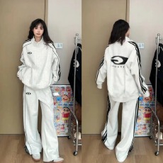 批发【套装】春秋潮<b class='q'>男</b>品味休闲运动套装<b class='q'>男</b>女情侣款拉链立领<b class='q'>开衫</b>休闲裤