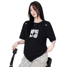 批发绣花】美式不同流复古<b class='q'>短袖</b>男女夏季新款重磅休闲<b class='q'>情侣</b><b class='q'>宽松</b>T恤上衣