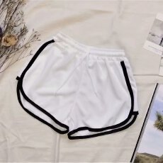 批发春夏喔裳新美式复古纯欲辣妹短裤女中腰<b class='q'>休闲</b>运动短裤<b class='q'>热裤</b>阔腿瑜伽