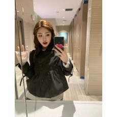 批发【原版质量】双排扣机车<b class='q'>皮衣</b>外套女春夏美式复古短款宽松收腰夹克