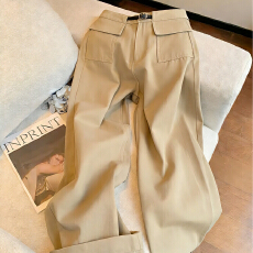 批发韩系高腰收胯遮腹显瘦高腰休闲裤女春<b class='q'>秋</b>2026新款长裤