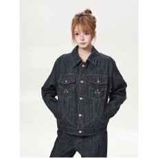 批发潮流夹克就位气质文艺时尚牛仔外套女男上衣春秋新款情侣夹克外套