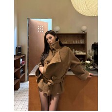 批发韩系高级感呢子大衣女2025秋冬新款毛呢外套小个子<b class='q'>赫本</b><b class='q'>风</b>气质短款