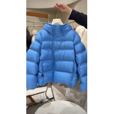 批发2025年冬季新款<b class='q'>韩版</b>宽松加厚保暖泡芙棉服<b class='q'>外套</b>女装蓝色面包服上衣