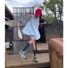 批发纯色露背无袖娃娃裙<b class='q'>可爱</b>甜美花苞短裙2026夏季时尚新款<b class='q'>连衣裙</b>女