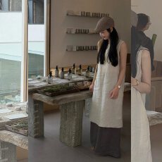 批发松弛慵懒感无袖宽松背心<b class='q'>连衣</b>裙叠穿设计夏季新款阔腿裤长裤套<b class='q'>装</b>女