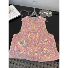 批发新中式国风<b class='q'>真丝</b>刺绣马甲<b class='q'>背心</b>女装2025秋新款高级感坎肩<b class='q'>背心</b>上衣