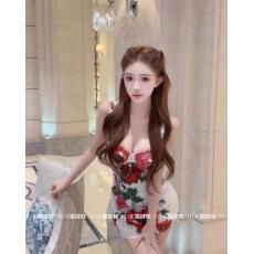 批发吊带<b class='q'>连衣</b>裙套<b class='q'>装</b>气质名媛生日宴会礼服重工印花性感包臀短裙+短裤