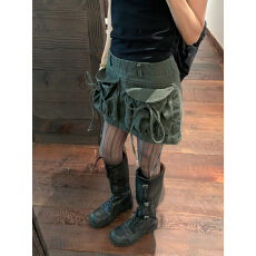 批发设计感修身包臀牛仔短裙女夏季新款美式半身裙复古辣妹<b class='q'>性感</b>工装裙