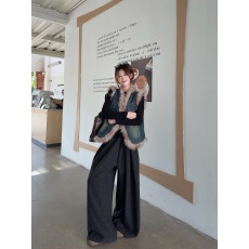 批发2025年马甲女外穿冬复古做旧毛边<b class='q'>背心</b>百搭气质无袖<b class='q'>牛仔</b>加厚棉上衣