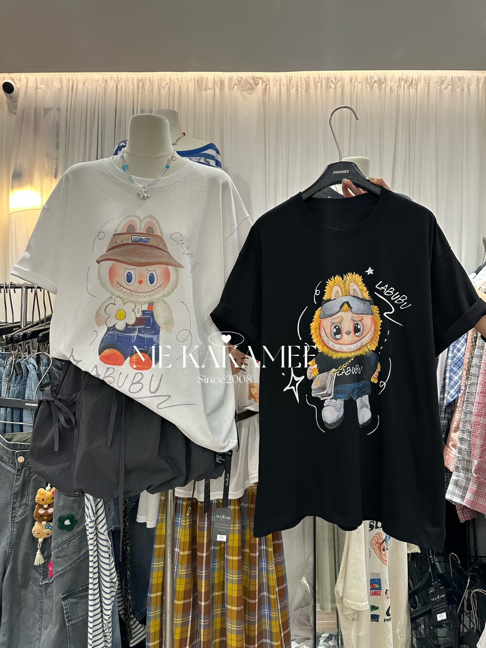 FA33545# 夏新品拉布布情侣款大版短袖T恤 服裝批發女裝批發服飾貨源
