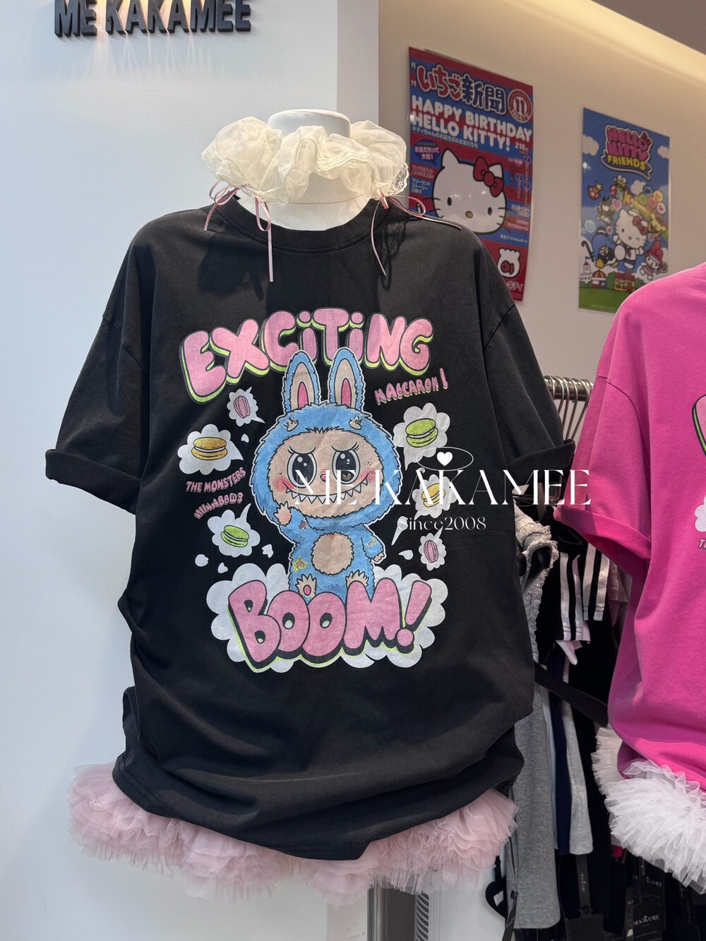 FA33543# 夏季新品卡通趣味拉布布洗水短袖T恤 服裝批發女裝批發服飾貨源